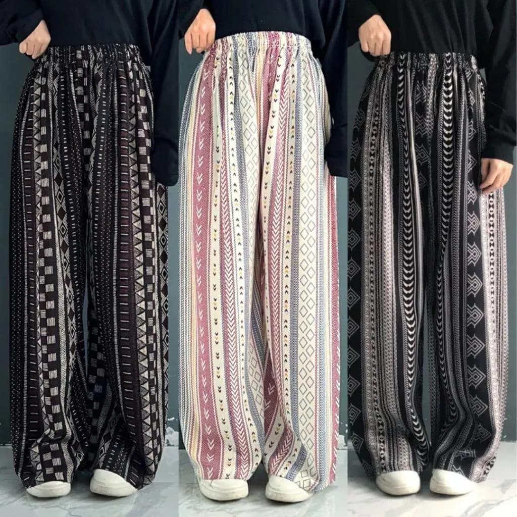CELANA HOMMY PART 3 KULOT ADEM PIYAMA COTTON PREMIUM MOTIF RAYON KEKINIAN NYAMAN MUAT BB 30-80 KG BISA C OD / BAYAR DI TEMPAT - image 1